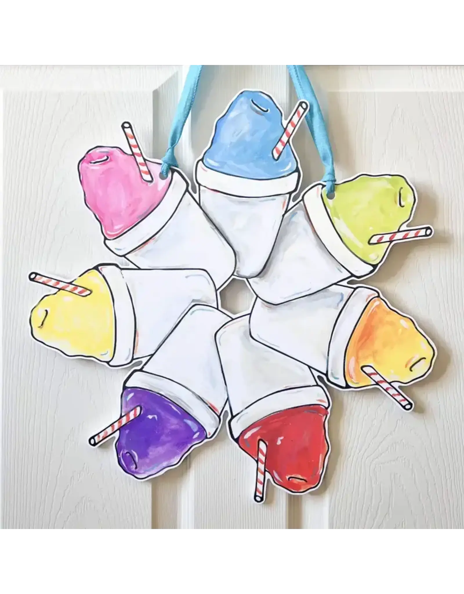 Home Malone Sno-Ball Wreath Door Hanger