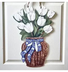 Home Malone White Tulips Door Hanger
