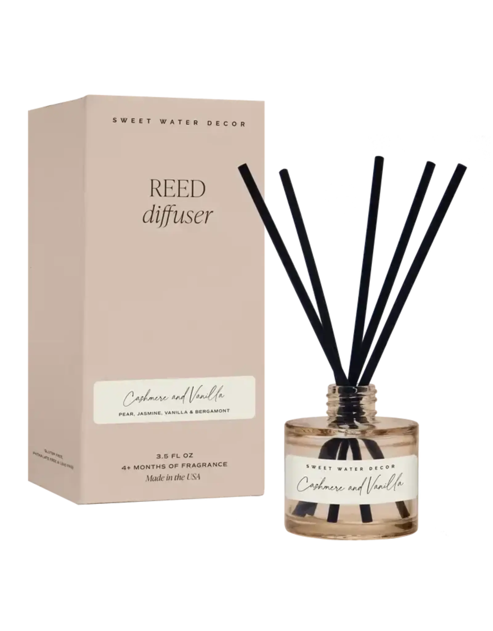 Sweet Water Decor Cashmere and Vanilla Reed Diffuser