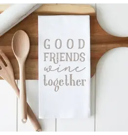 Porter Lane Home/Faire Good Friends Tea Towel - Natural