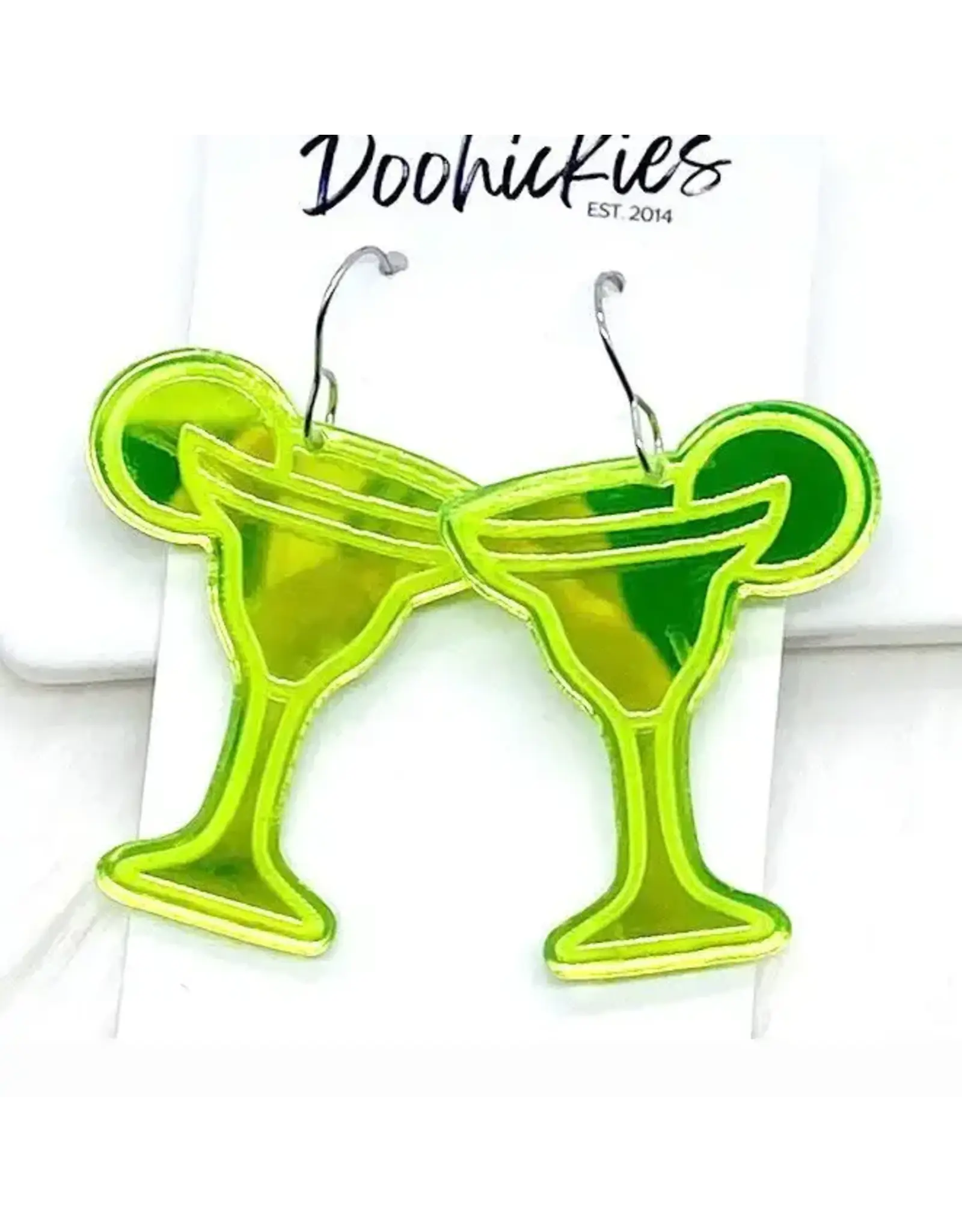 Doohickies/So. Charm Trade Lime Mirror Margarita Acrylic Dangles