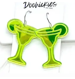Doohickies/So. Charm Trade Lime Mirror Margarita Acrylic Dangles