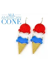 Doohickies/So. Charm Trade All American Cone Acrylic Earrings