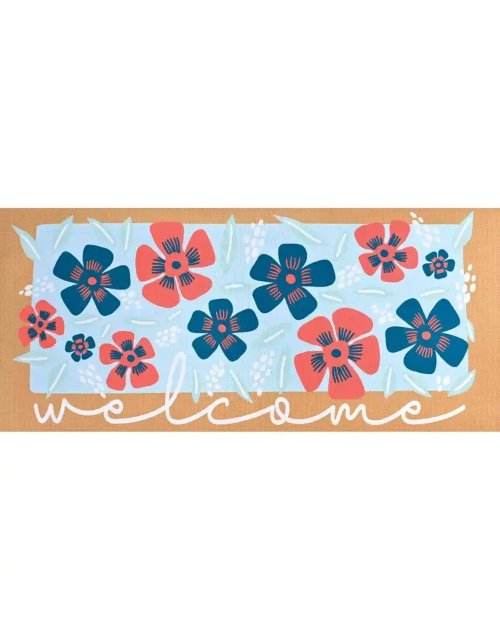 Magnolia Garden Flag Company Flowers Welcome Doormat Insert
