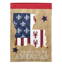 Magnolia Garden Flag Company Proud American Fleur De Lis Garden Flag