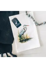 Pelican Provision Co Blue Heron Kitchen Towel