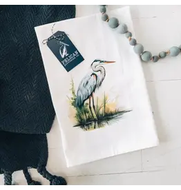 Pelican Provision Co Blue Heron Kitchen Towel