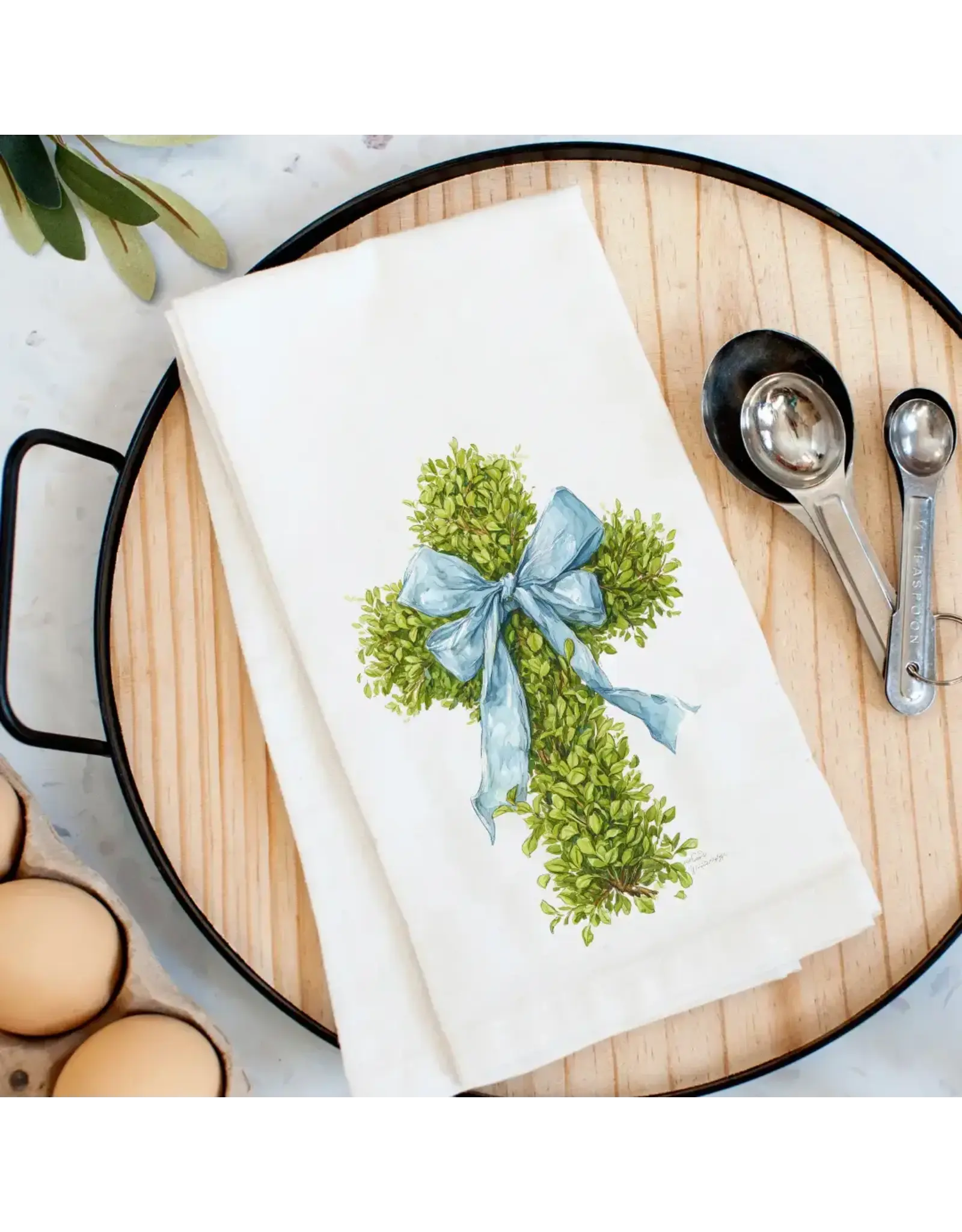 Pelican Provision Co Boxwood Blessing Kitchen Towel