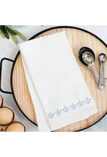 Pelican Provision Co Fleur De Lis Band Kitchen Towel