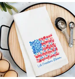 Pelican Provision Co Let Freedom Bloom Kitchen Towel