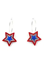 Valois Designs/Faire Independence Star Hoop Earring