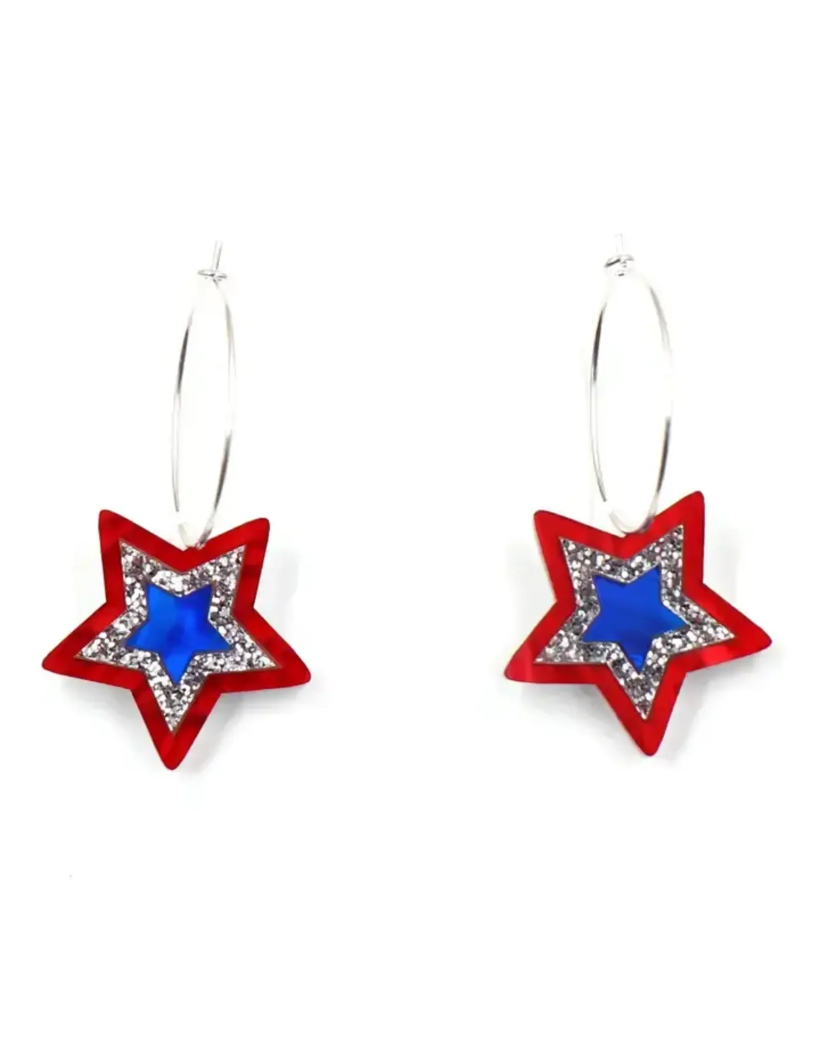Valois Designs/Faire Independence Star Hoop Earring