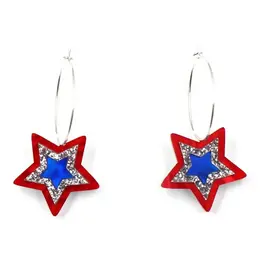 Valois Designs/Faire Independence Star Hoop Earring