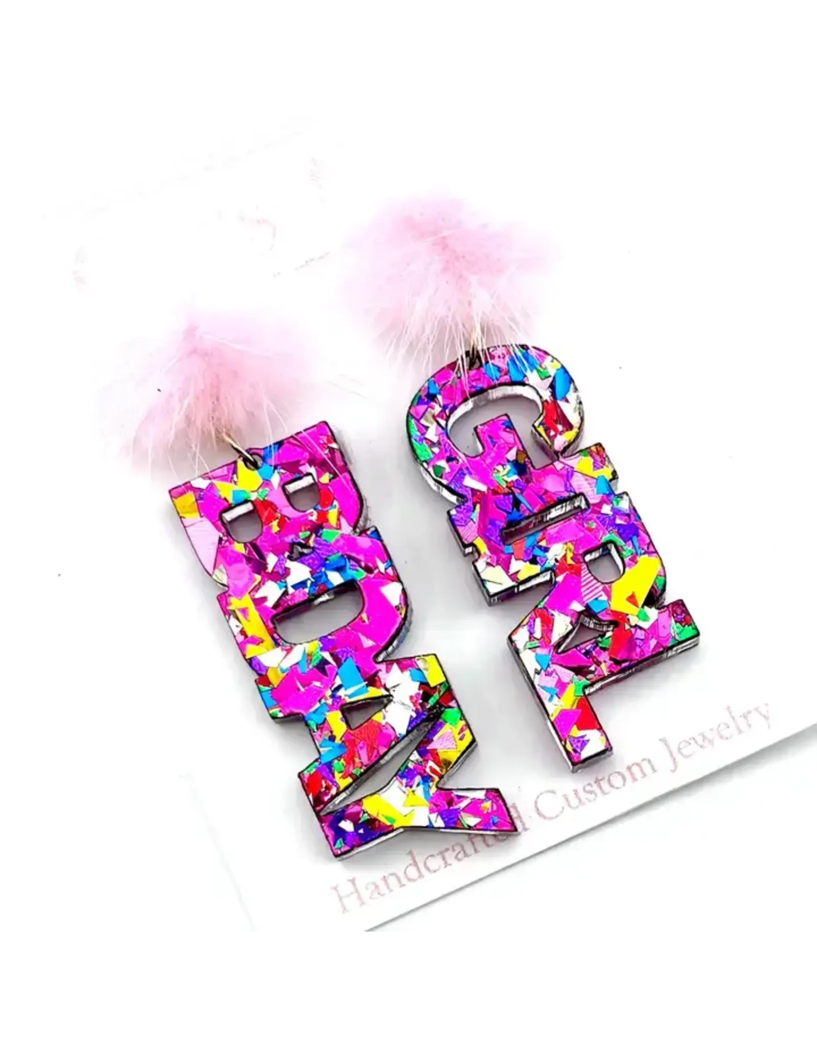 Cora's Den Birthday Girl Earring - Light Pink