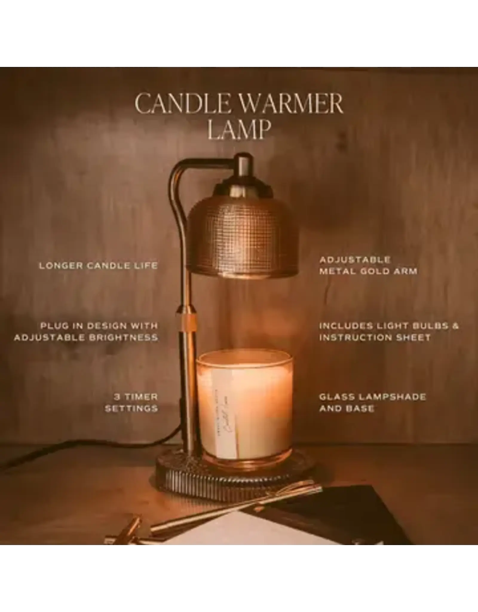 Sweet Water Decor Candle Lamp Warmer - Wood Base