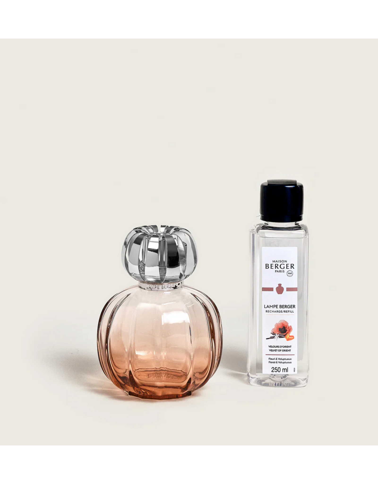 Maison Berger Corali Coral Fragrance Lamp Gift Set with Velvet of Orient