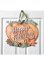 Home Malone Fall Y'all Pumpkin Door Hanger
