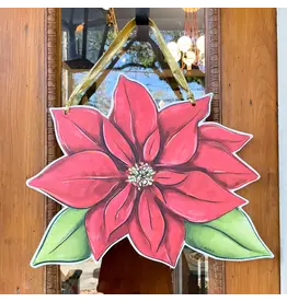 Home Malone Poinsettia Door Hanger