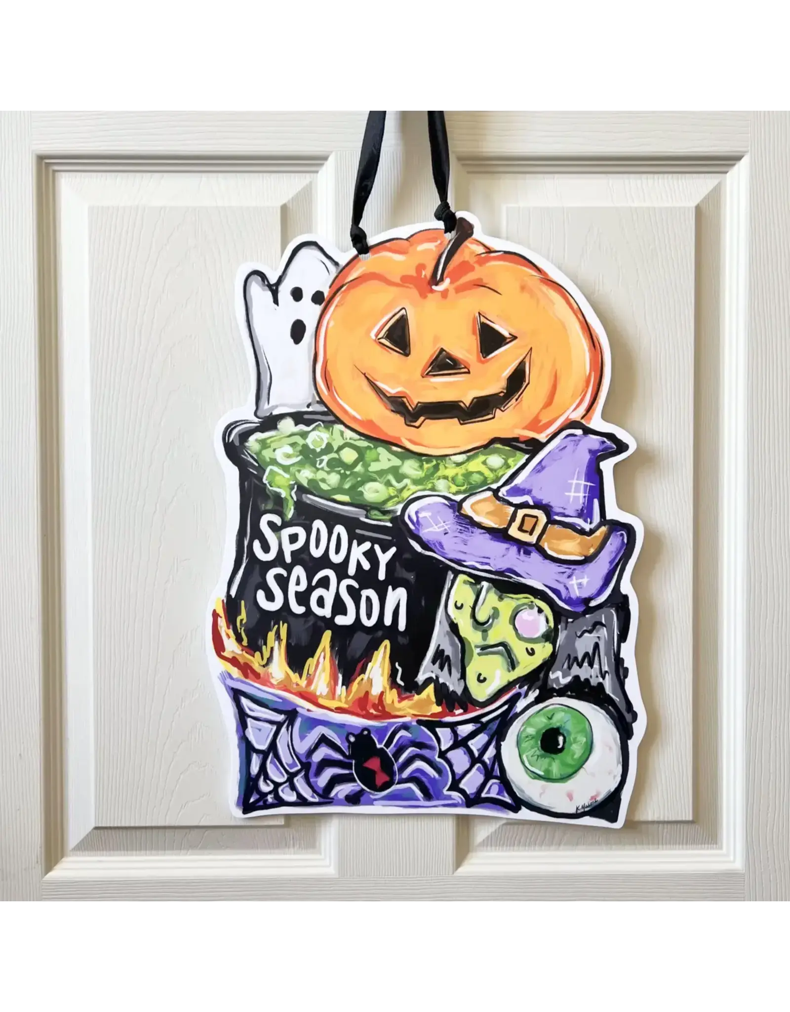 Home Malone Spooky Season Door Hanger