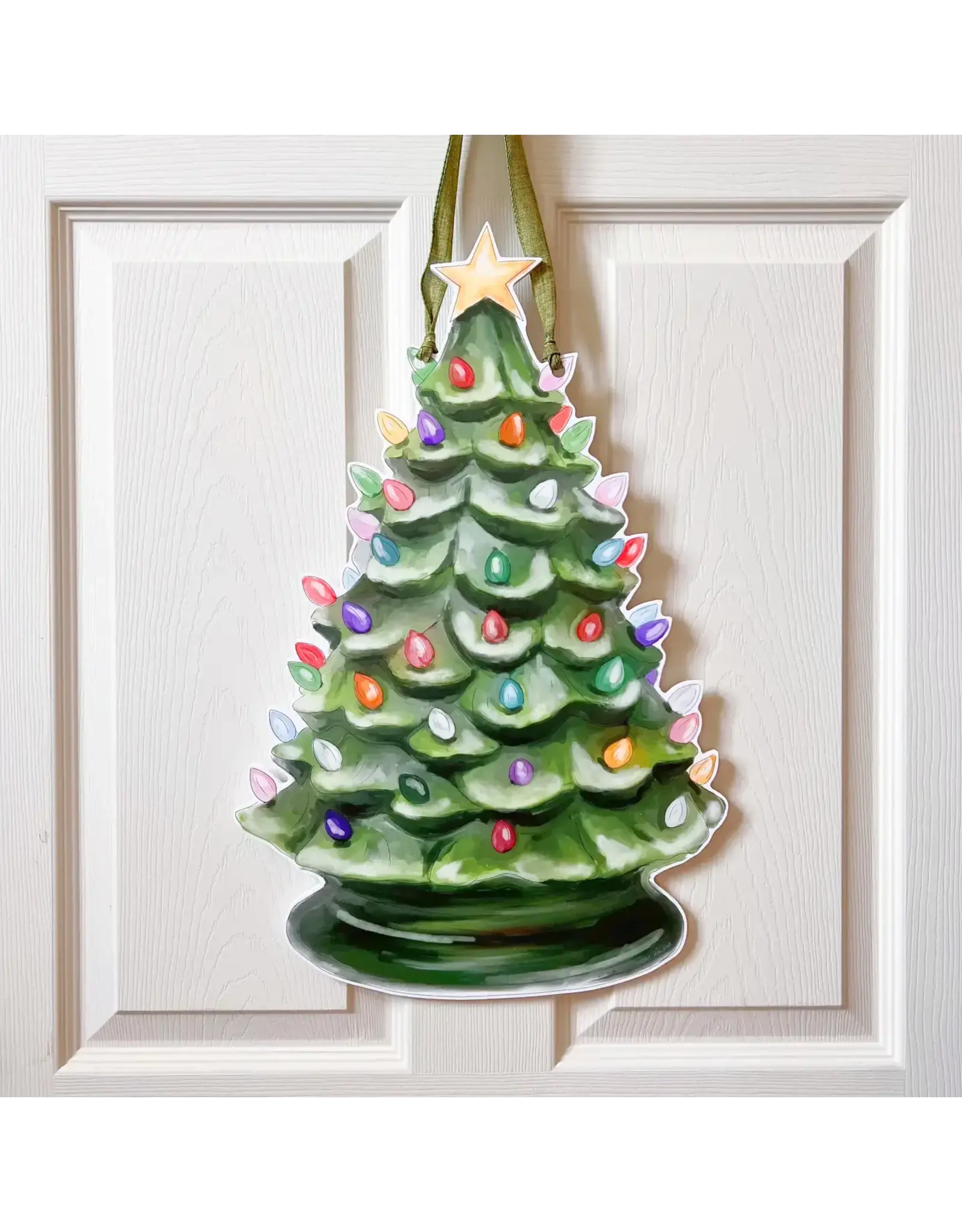 Home Malone Vintage Christmas Tree Door Hanger