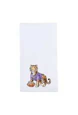 Barrel Down South/Faire Purple and Gold Tiger Tea Towel