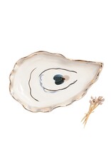Mud Pie Small Oyster Platter & Toothpick Set