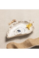 Mud Pie Small Oyster Platter & Toothpick Set