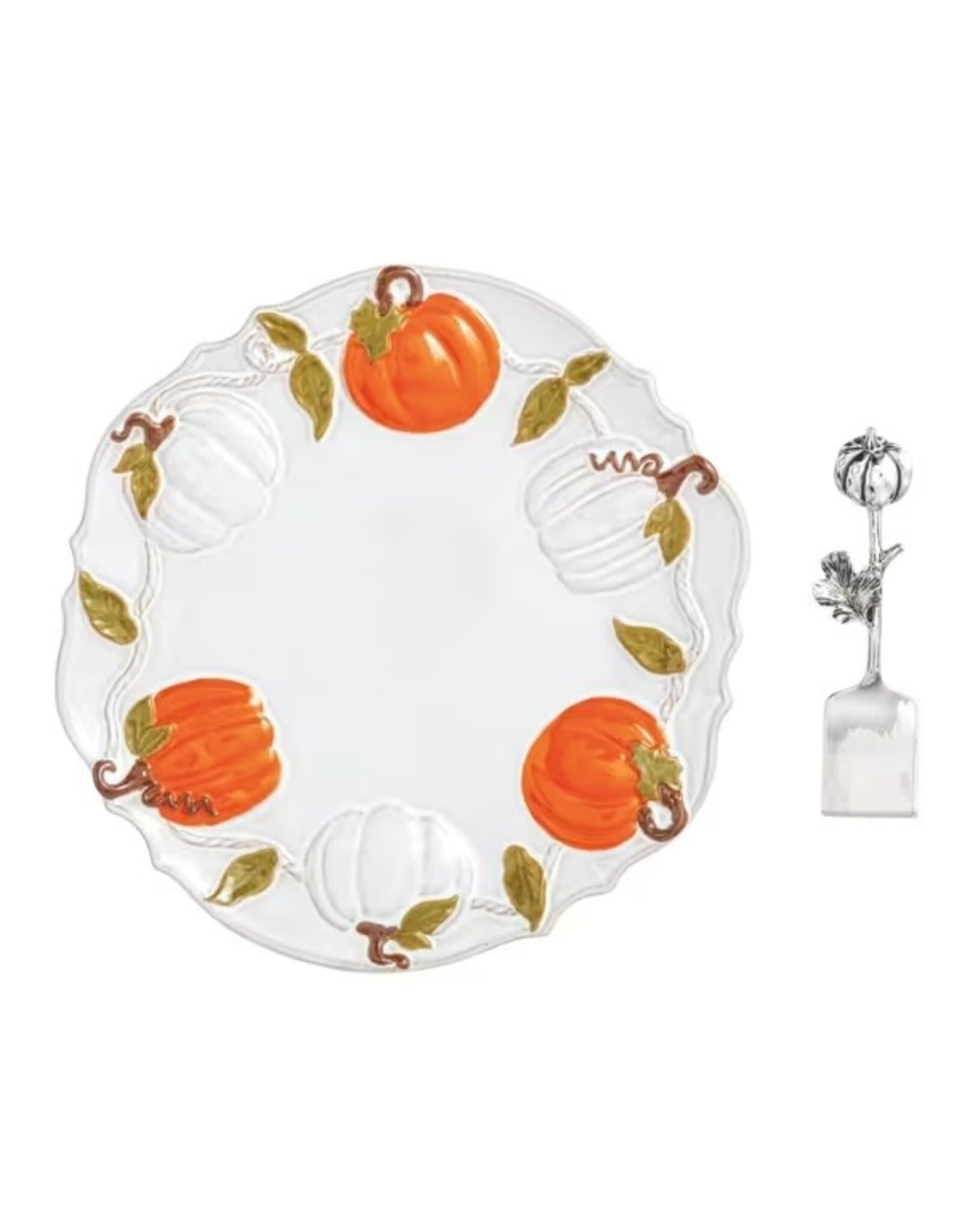 Mud Pie Pumpkin Vine Cookie Plate Set