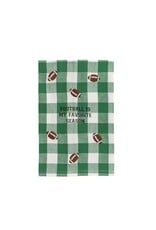 Mud Pie Football Embroidered Towel