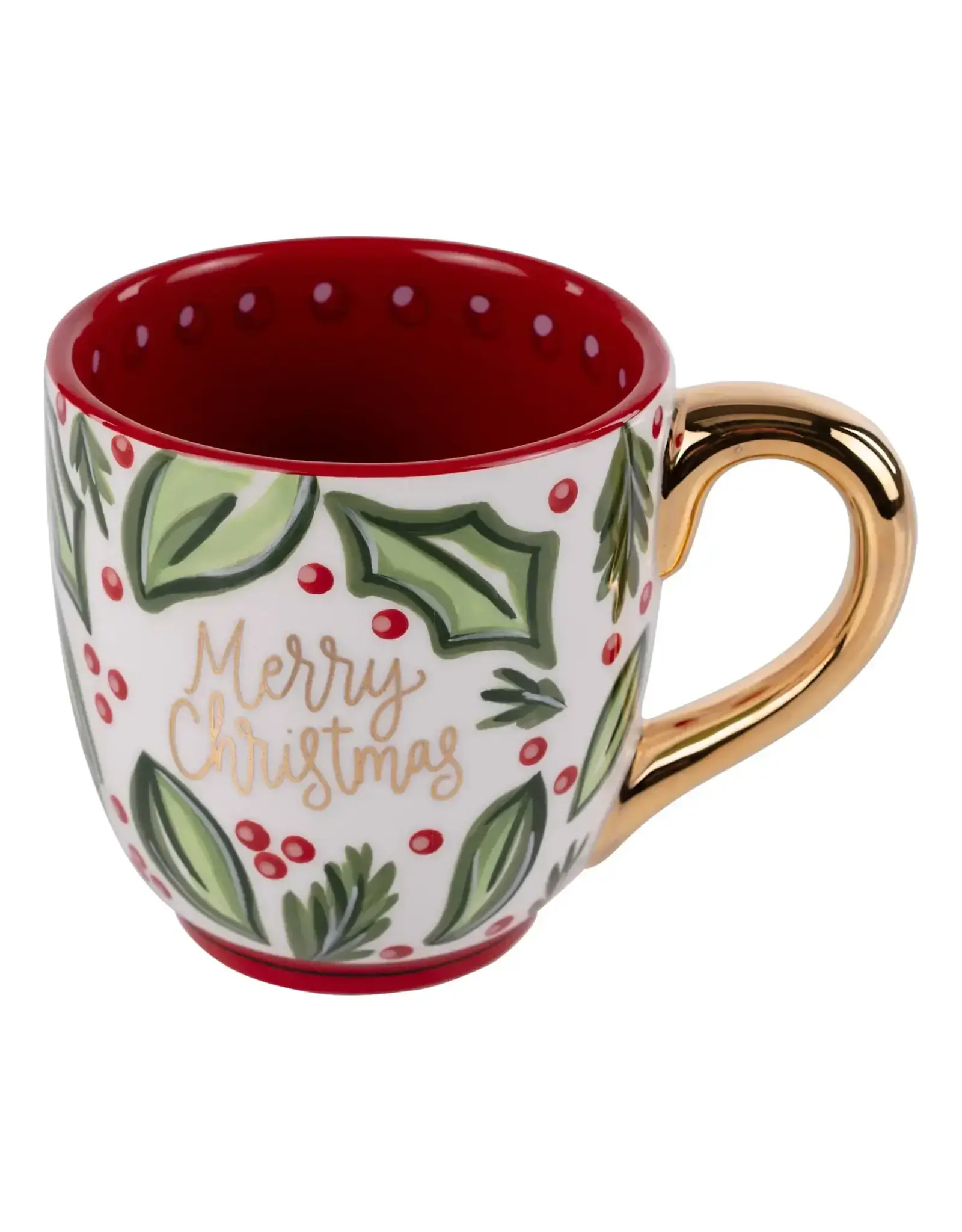Glory Haus Merry Christmas Holly Mug