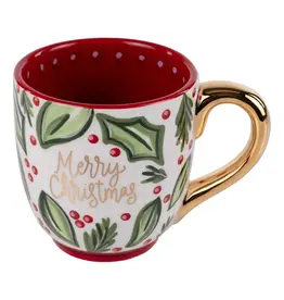 Glory Haus Merry Christmas Holly Mug