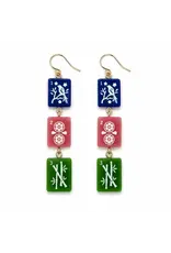 Ellison & Young/Faire Triple Tile Drop Earrings