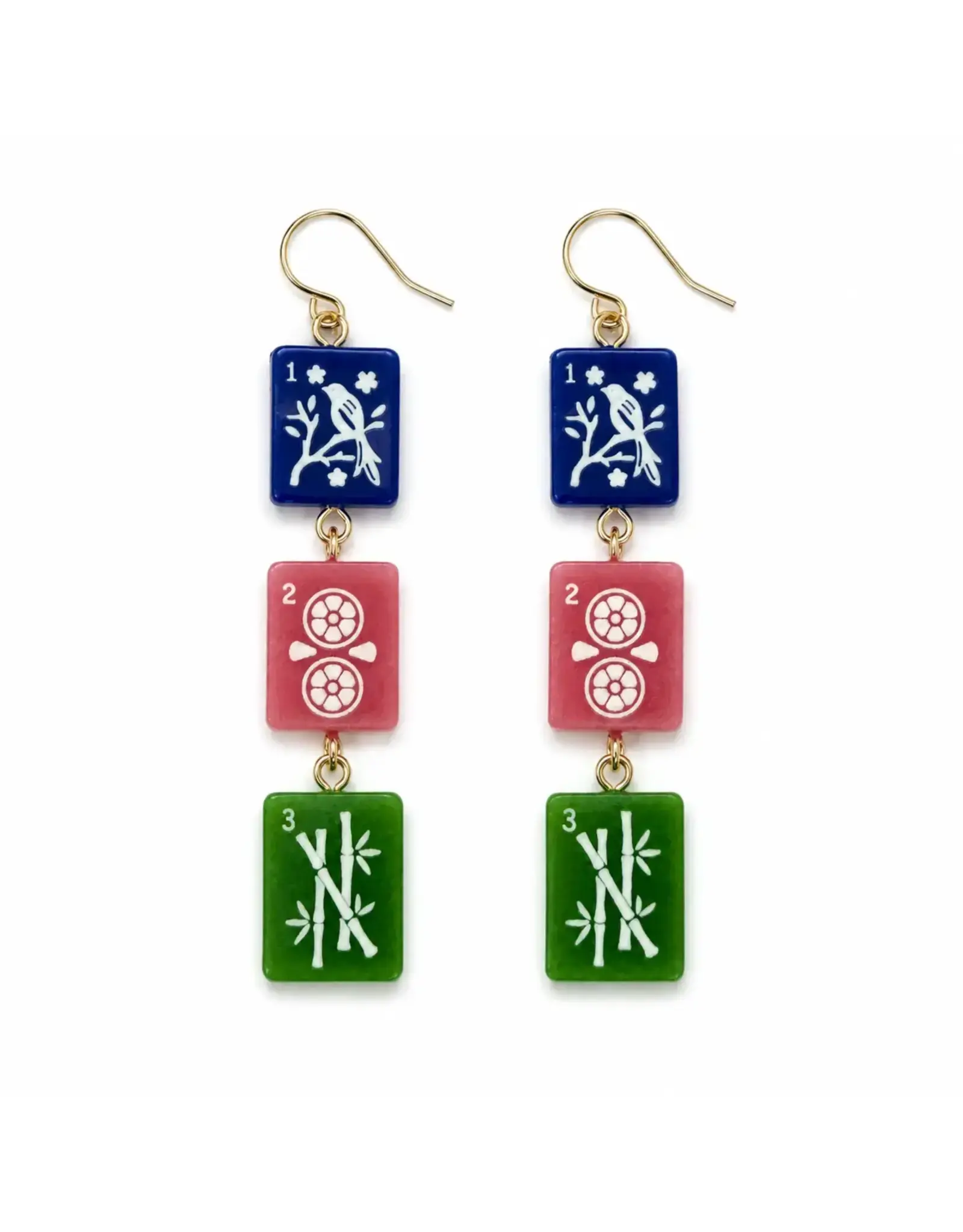 Ellison & Young/Faire Triple Tile Drop Earrings