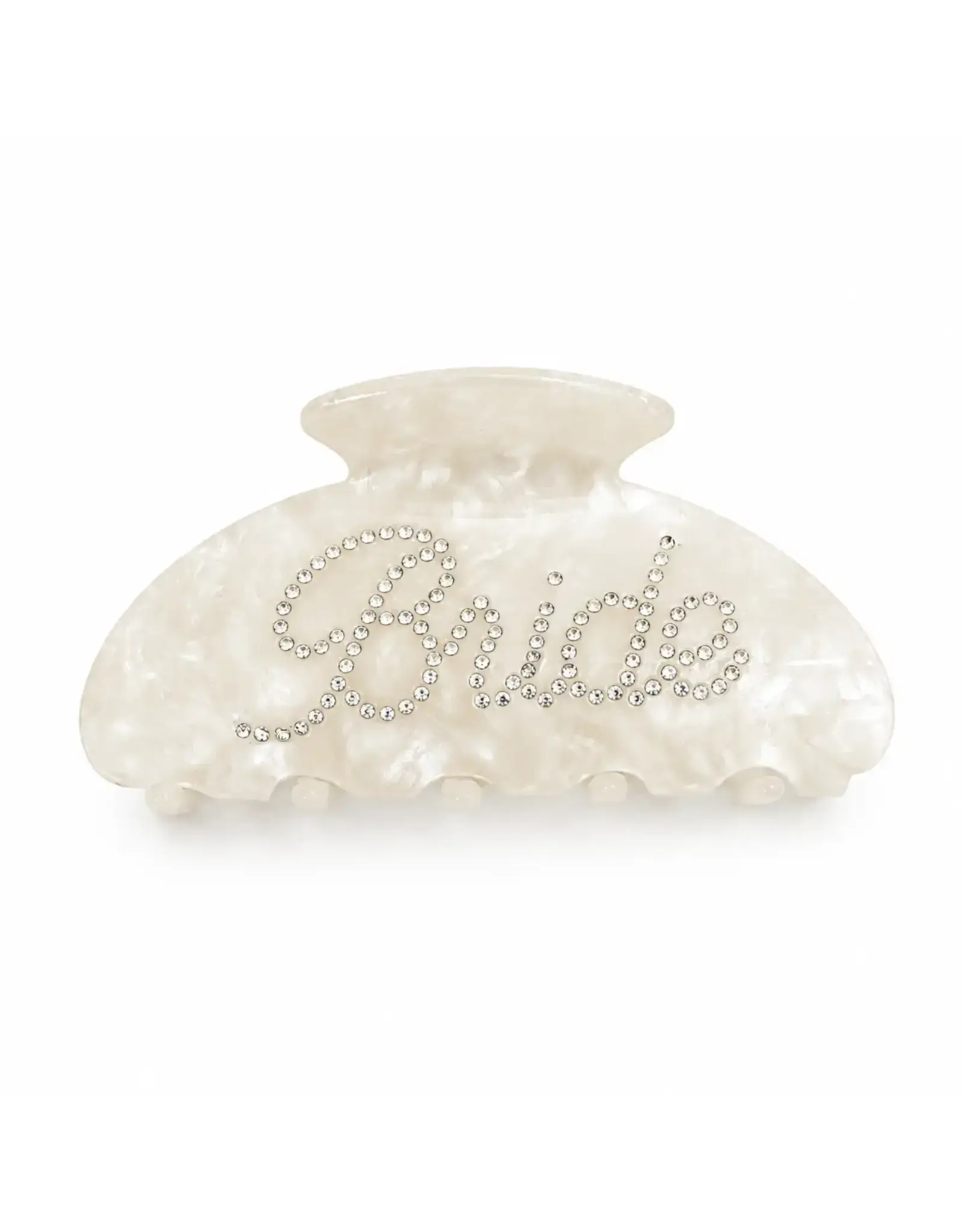 Ellison & Young/Faire Bridal “Bride” Hair Claw Clip – Crystal Embellished