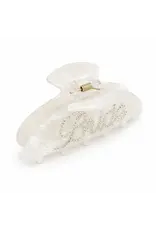Ellison & Young/Faire Bridal “Bride” Hair Claw Clip – Crystal Embellished