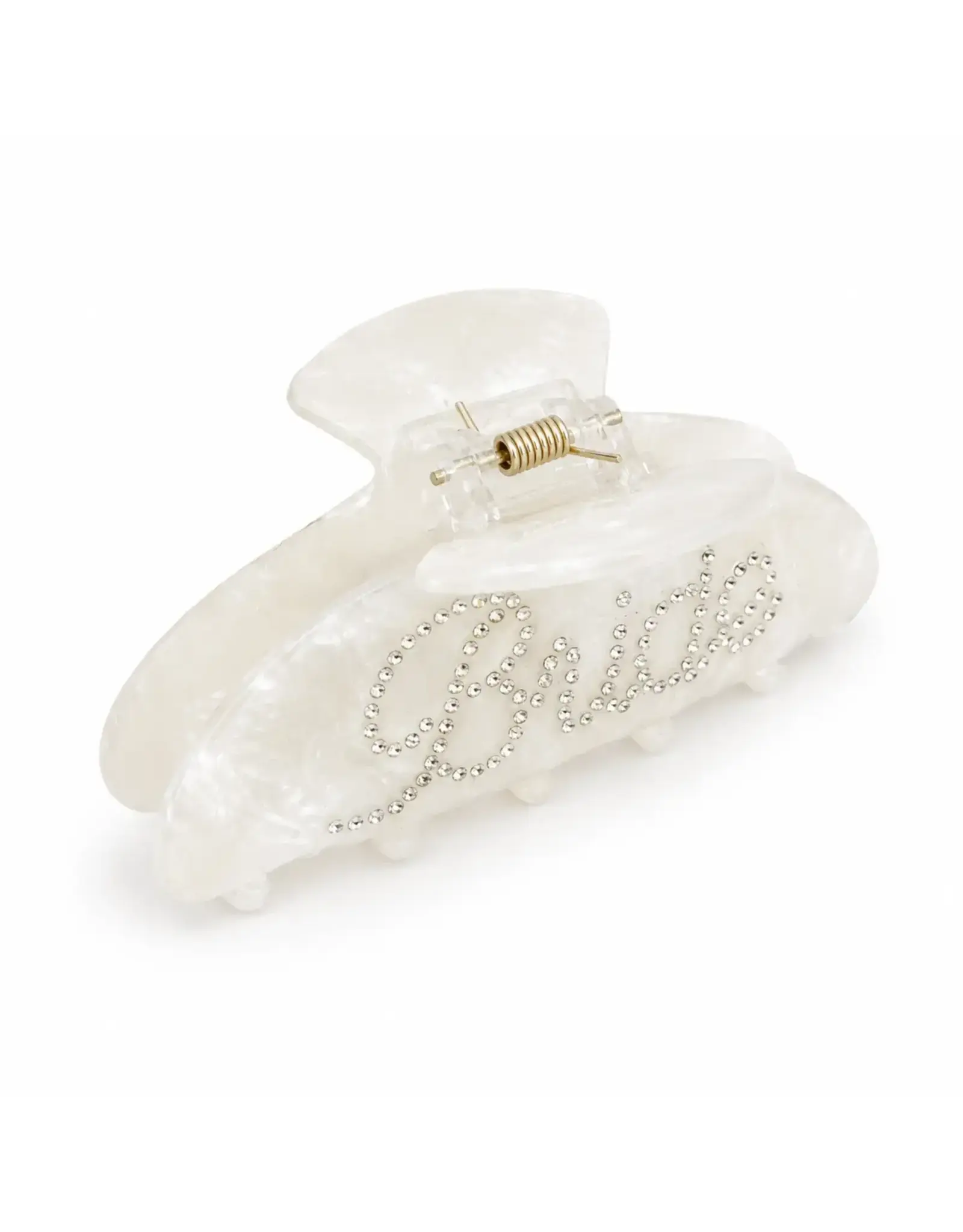 Ellison & Young/Faire Bridal “Bride” Hair Claw Clip – Crystal Embellished