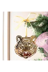 The Royal Standard Tiger Face Ornament Gold 4"