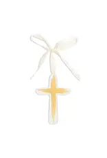 The Royal Standard Have Faith Cross Acrylic Ornament Gold 2.8x4