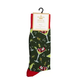 The Royal Standard Men's Tipsy Santa Socks