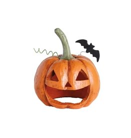 Mud Pie Jack-O-Lantern Paper Mache Lantern