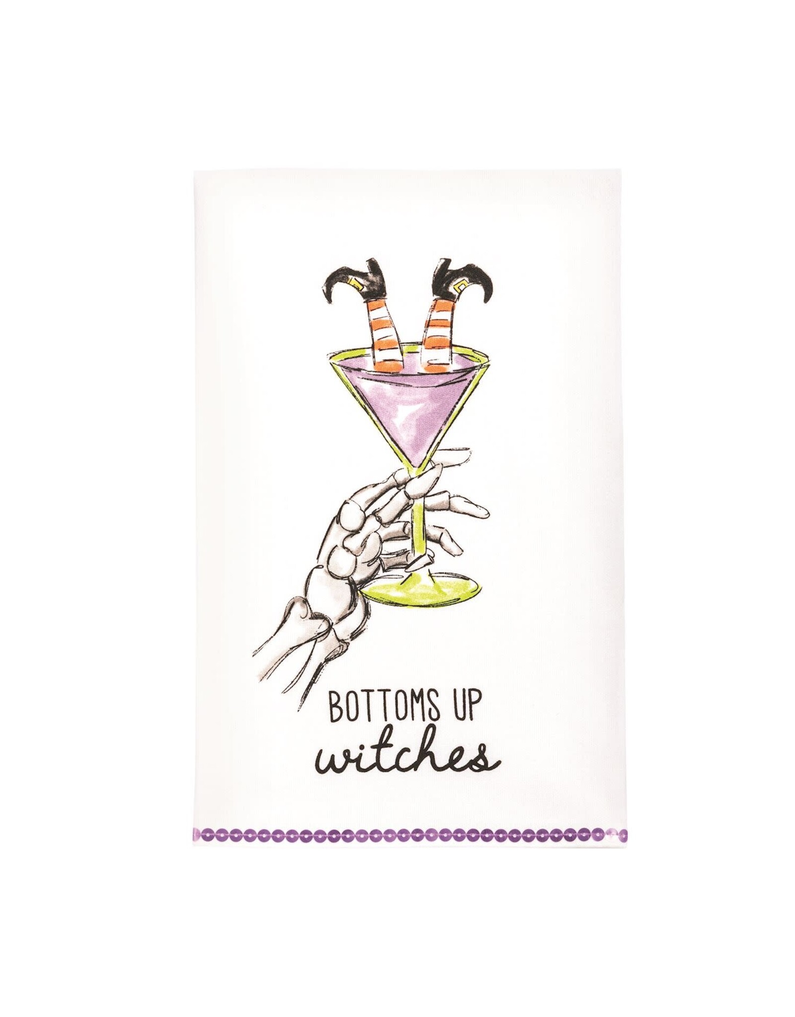 Mud Pie Bottoms Up Cocktail Towel