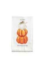 Mud Pie Happy Thanksgiving, Gingham Hem Towel