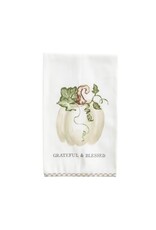 Mud Pie Grateful, Gingham Hem Towel