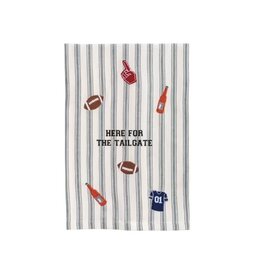 Mud Pie Here For The Tailgate Embroidered Towel
