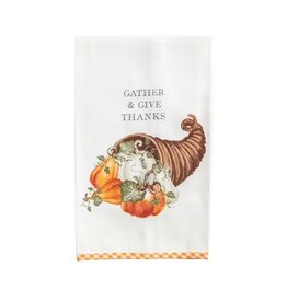 Mud Pie Gather And Give Gingham Hem Towel