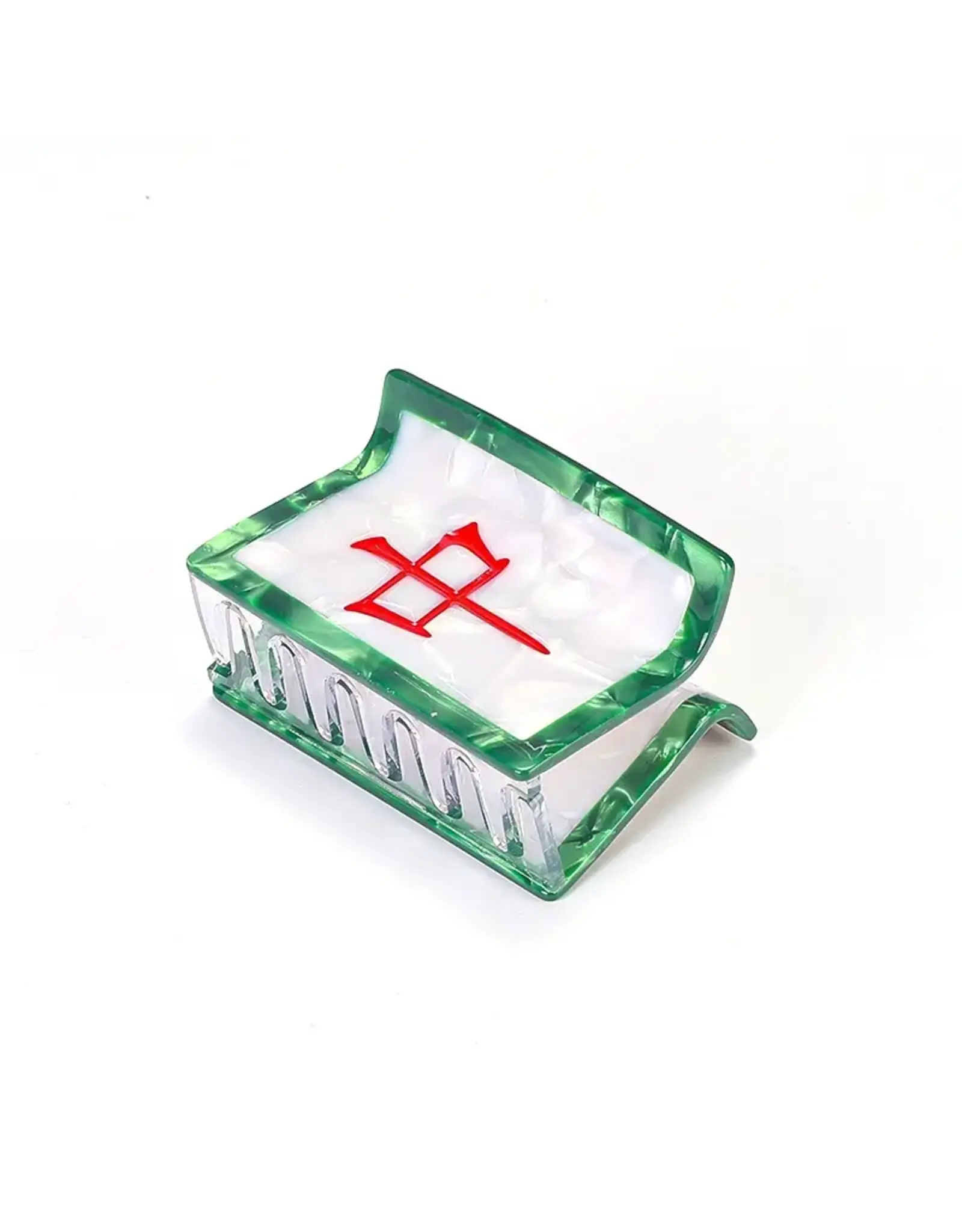 SoapElenGlen/Faire Mahjong Tile Shaped Hair Clip