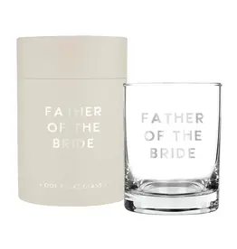 Santa Barbara Design Studio by Creative Brands/Faire DOF Rocks Glass - Father of the Bride