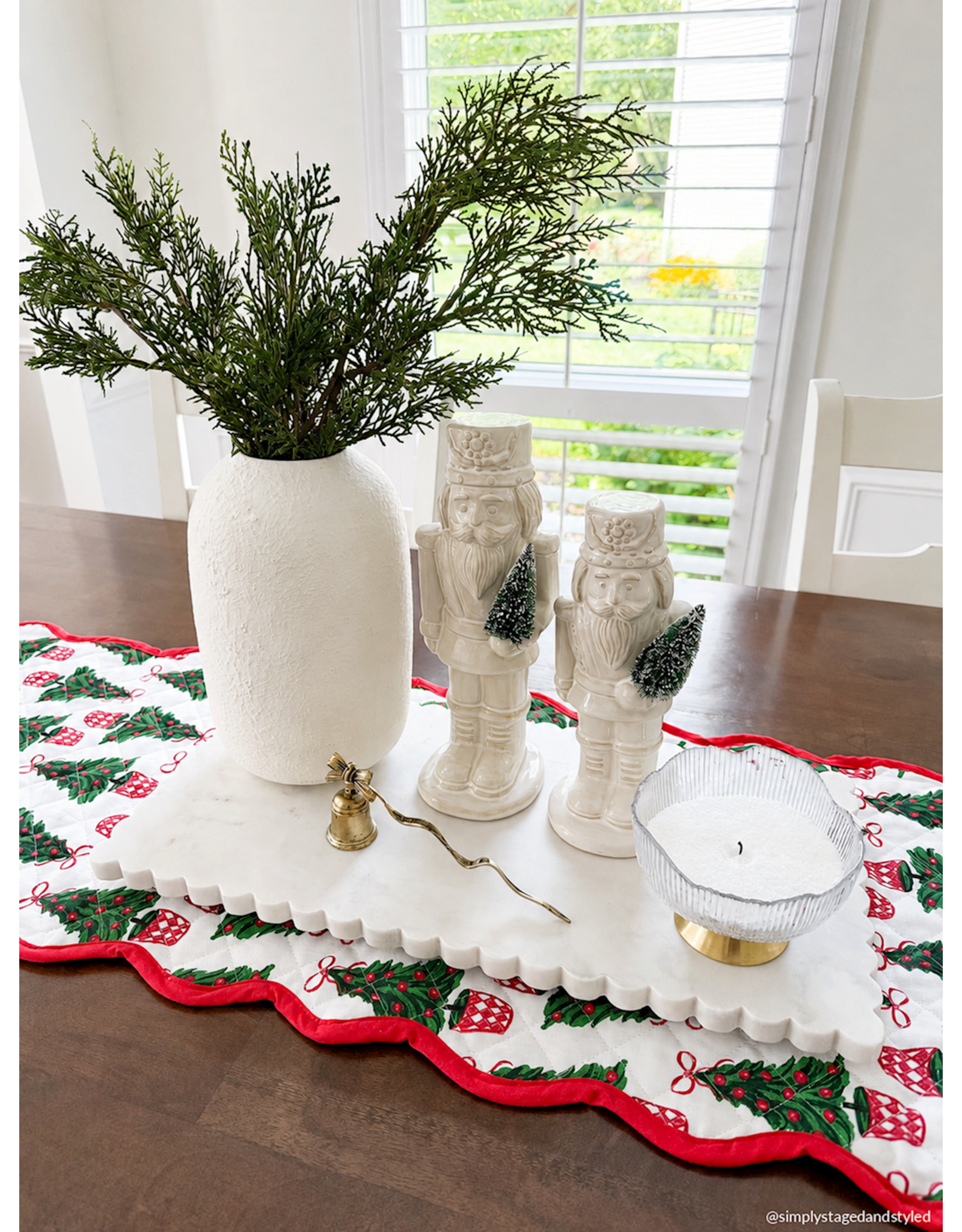 Mud Pie Quilted Tree Table Runner