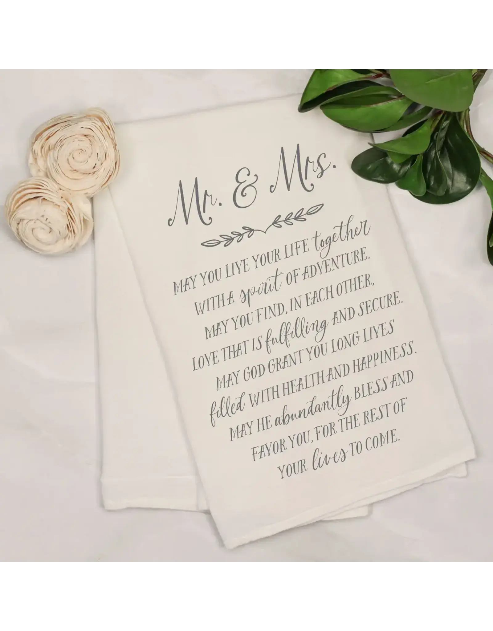Clairmont And Co Mr. & Mrs. May You Tea Towel
