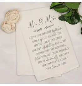 Clairmont And Co Mr. & Mrs. May You Tea Towel